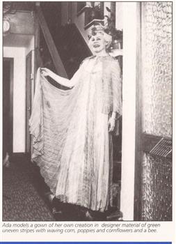 Ada Johnston in her dress