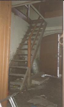 old wooden staircase